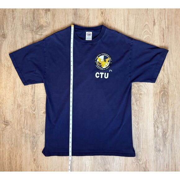Delta CTU Graphic T-Shirt Counter Terrorist Unit Navy Blue XL 24 TV Show Prop - Picture 5 of 6
